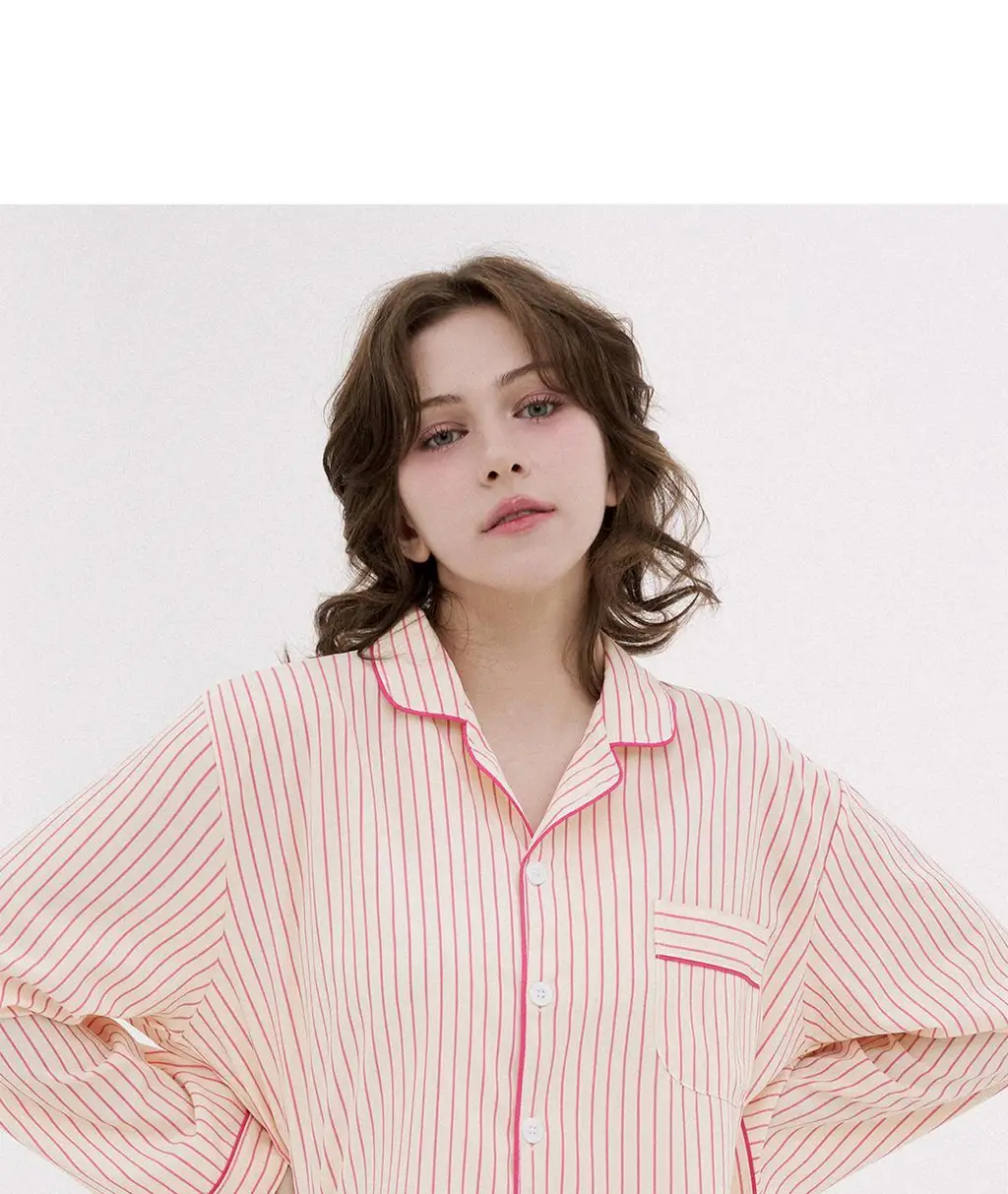 [해원 PICK] 도씨 실크핏 러브썸 긴팔 커플 잠옷 세트 상세페이지 13